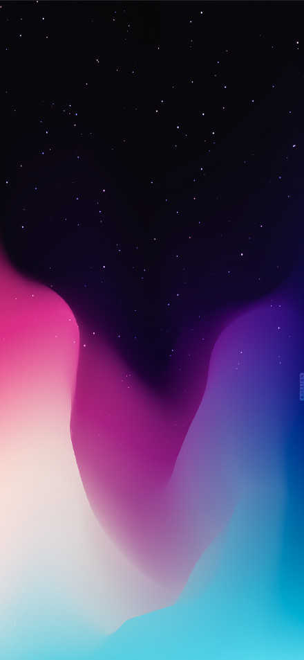 Dreamy colors under the starry night phone wallpaper
