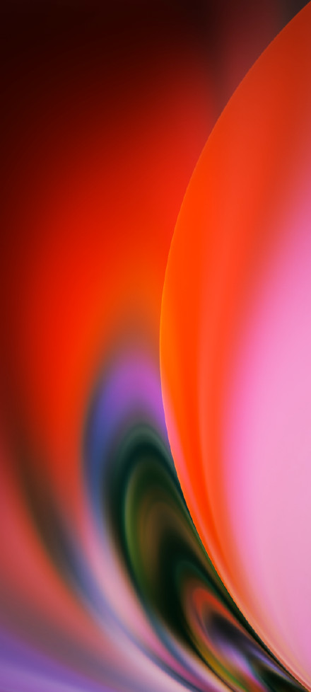 OnePlus Nord CE 3 Wallpaper, Abstract Red and Green Swirl