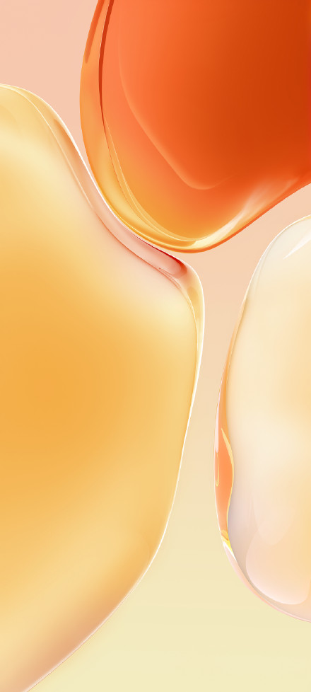 Orange glass flowing gradient background wallpaper