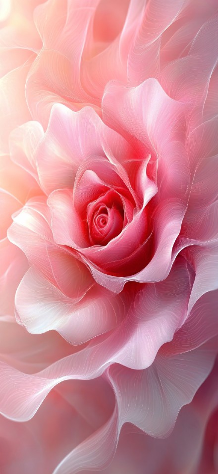 Dreamy pink roses in soft colors phone wallpaper