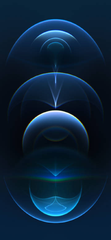 iPhone 12 Pro Resonance Blue Light Wallpaper