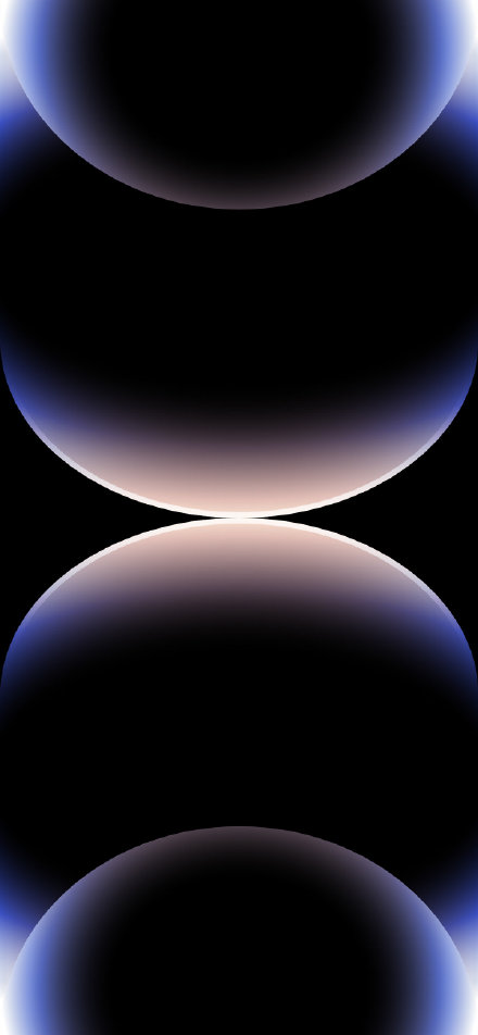 Purple abstract rings on black background phone wallpaper