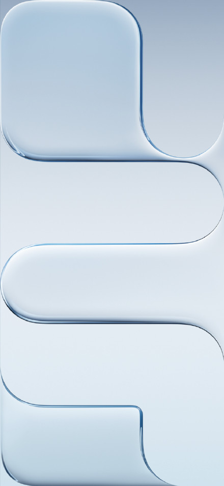 iPhone Air Series Stock Wallpapers, Blue Glass, Minimal