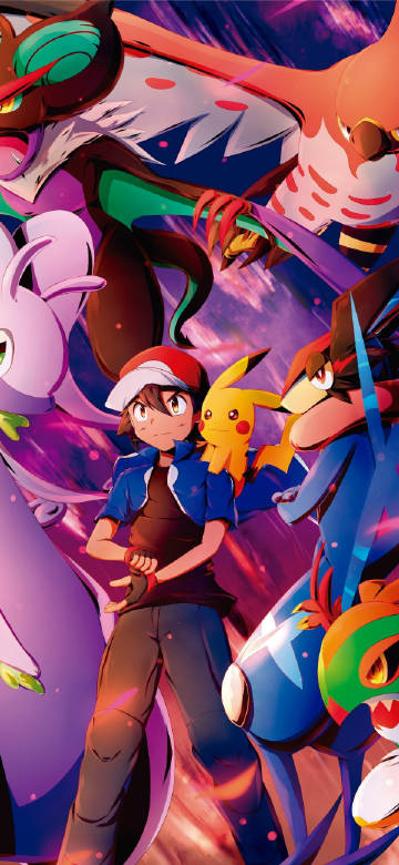Ash Ketchum and Pikachu Pokémon 4K Phone Wallpaper