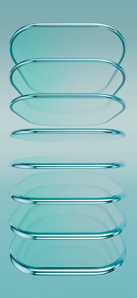 Light Cyan Liquid Glass 4K iPhone Wallpaper