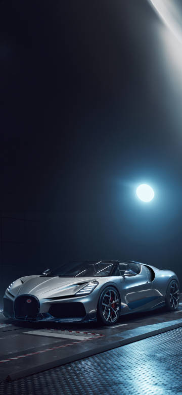 Bugatti W16 Mistral Luxury sports car phone wallpaper