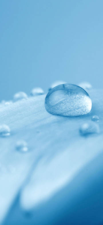 Crystal blue water drop phone wallpaper