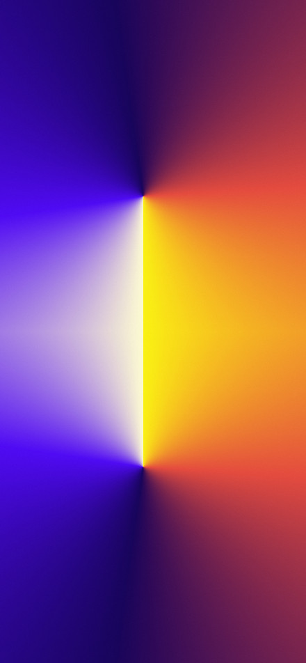 Color Split Gradient Wallpaper 4K, Abstract Art, Purple and Orange