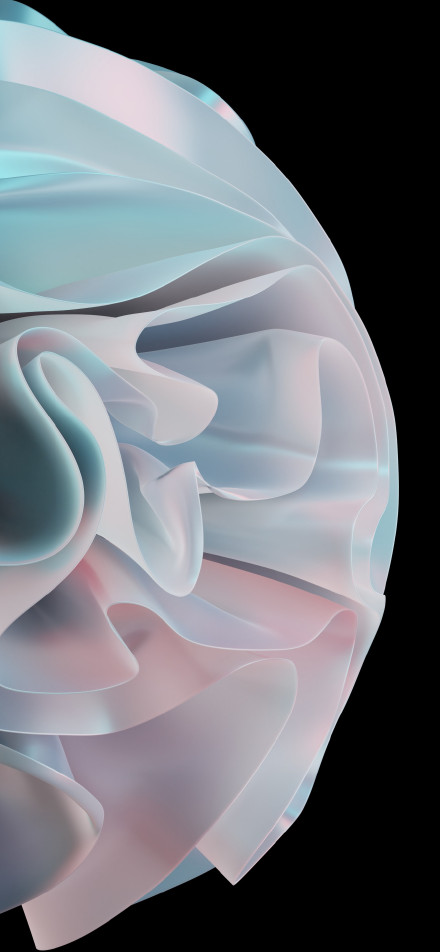 Abstract Silk Sphere Dark Background Phone Wallpaper