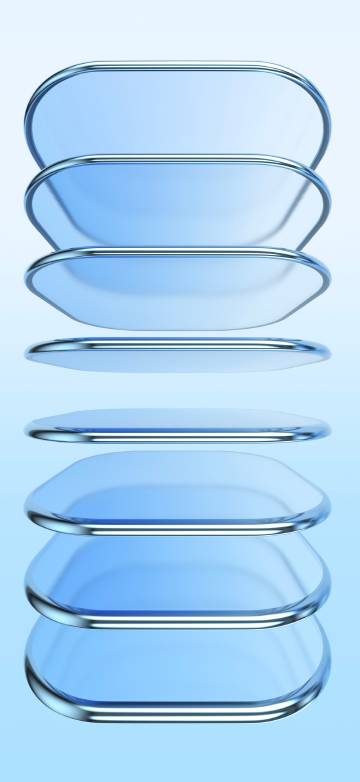 Light Blue Liquid Glass 4K Wallpaper