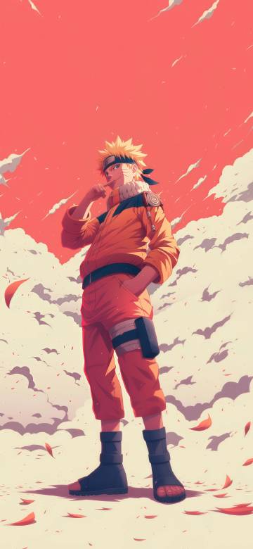 Uzumaki Naruto in orange ninja uniform
