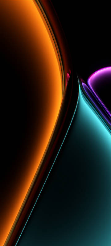 Cool orange-green gradient abstract wallpaper