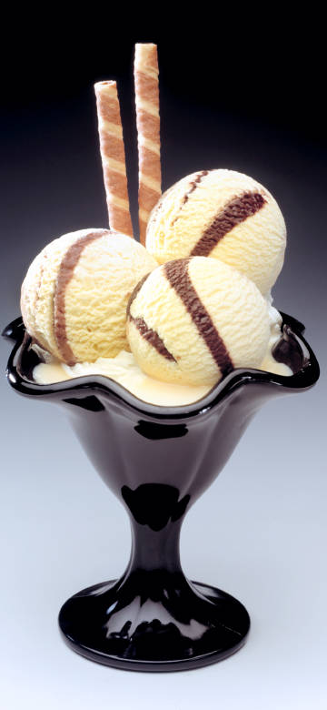 Creamy ice cream with cookies phone wallpaper