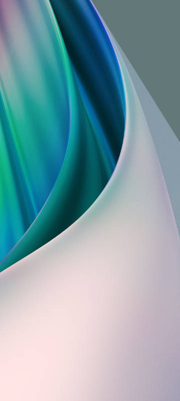 OnePlus Nord CE 3 Wallpaper, Teal and White Abstract Curves