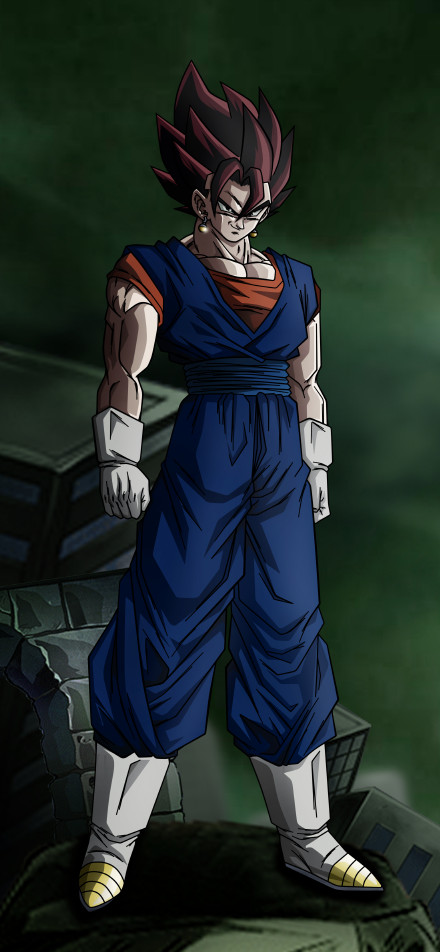Vegito Standing In A Ruined City 4K Wallpaper