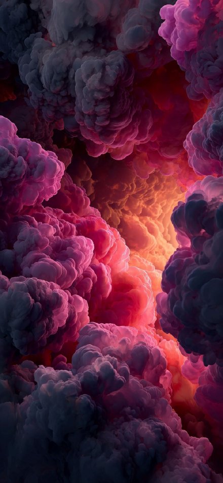 Vibrant Pink And Purple Clouds Wallpaper
