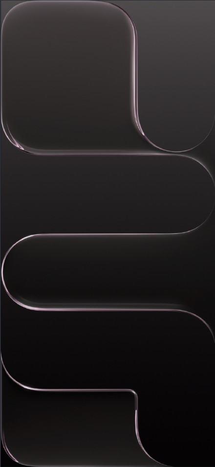 iPhone Air Series Stock Wallpaper, Space Black, Minimal