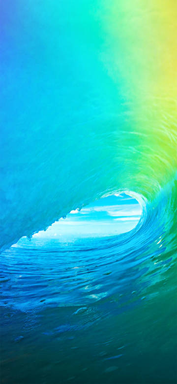Dreamy colorful waves phone wallpaper