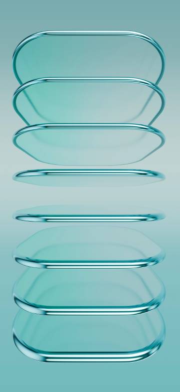 Light Cyan Liquid Glass 4K iPhone Wallpaper