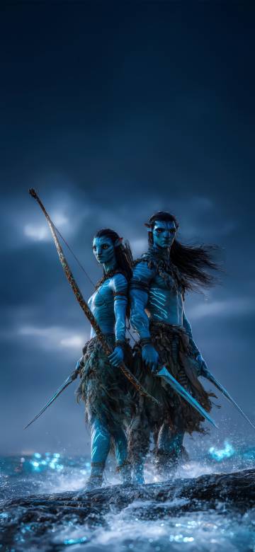 Neytiri and Jake Sully from Avatar Neytiri and Jake Sully from Avatar