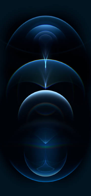 iPhone 12 Pro Resonance Blue Dark Wallpaper