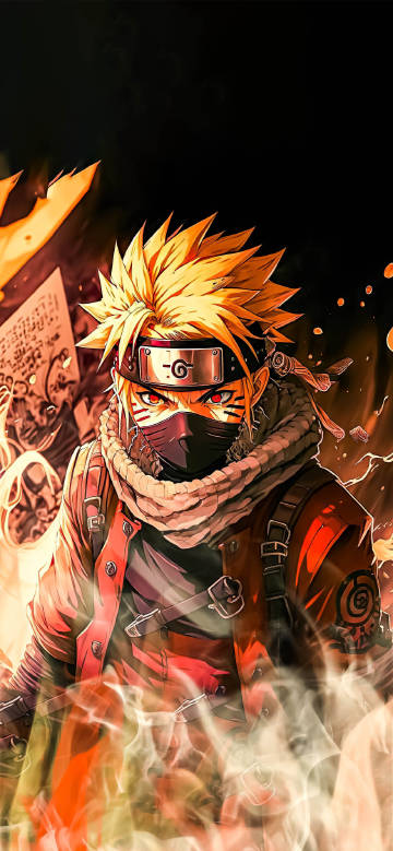 Naruto: Uzumaki Naruto in the smoke anime wallpaper