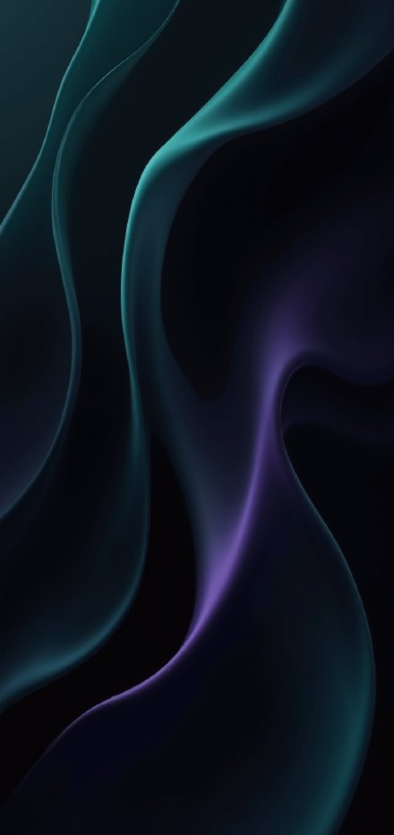 Green-purple dynamic lines abstract wallpaper