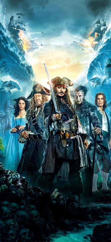Pirates of the Caribbean: Dead Men Tell No Tales poster phone wallpaper