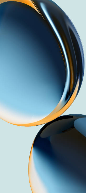 OnePlus Nord CE 3 Wallpaper, Cool 3D Abstract Metallic Spheres