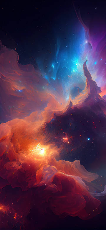 Galactic Explosion Nebula Wallpaper