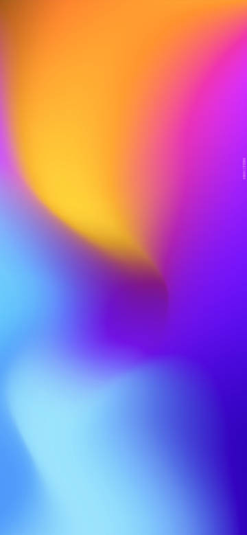 Dynamic orange and blue gradient effect phone wallpaper