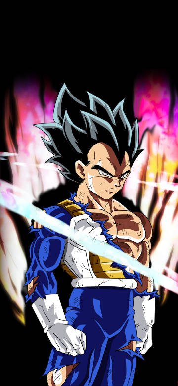 Battle-Ready Vegeta Anime 4K Wallpaper