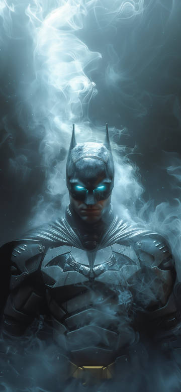 Mysterious Batman in the Mist 4K Wallpaper