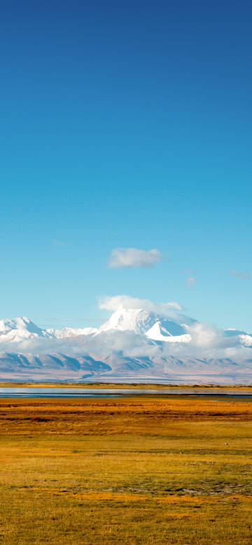 Open Grassland Scenery in Ali, Tibet, China