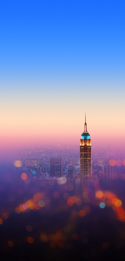The Empire State Building at Dusk in New York