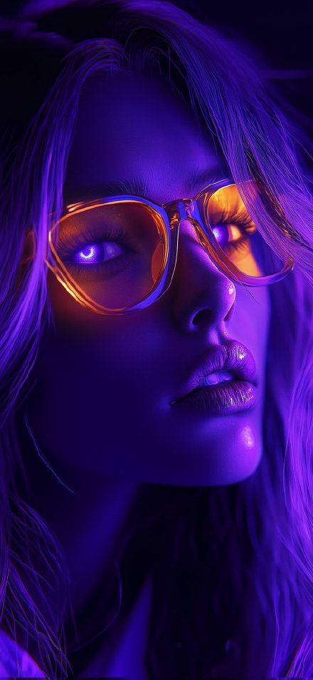 A Woman With Glowing Eyes Wallpaper