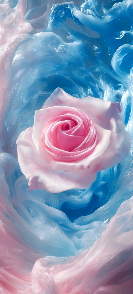 Pink silk rose phone wallpaper
