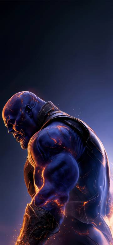 Thanos Lava Skin Marvel 4K Phone Wallpaper Thanos Lava Skin Marvel 4K Phone Wallpaper