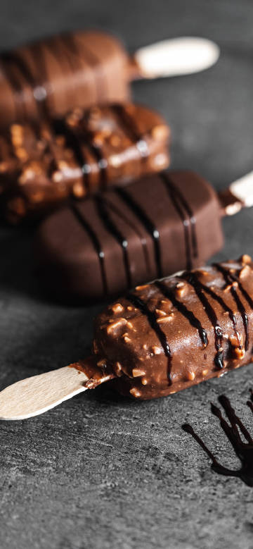 Tempting chocolate popsicles phone wallpaper