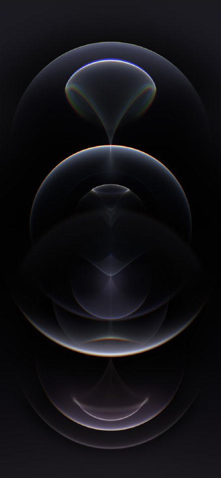 iPhone 12 Pro ​​​Resonance Space Gray Dark Wallpaper