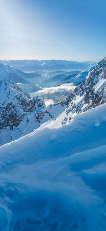 Snow mountain scenery phone wallpaper, 4K, blue sky, beautiful Snow mountain scenery phone wallpaper, 4K, blue sky, beautiful