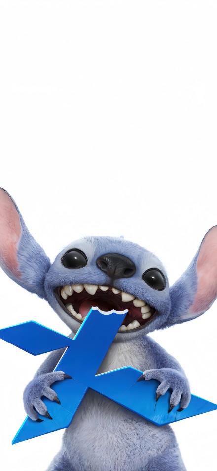 Cute Stitch with Blue Object from Lilo & Stitch