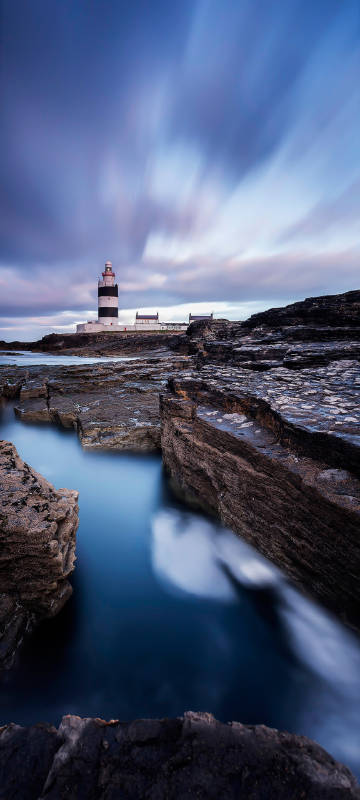 Fanad Head Lighthouse on the Irish Coast phone wallpaper