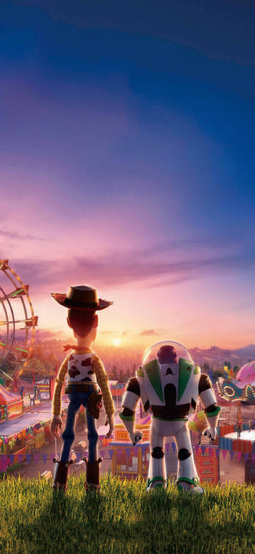Toy Story: amusement park at dusk