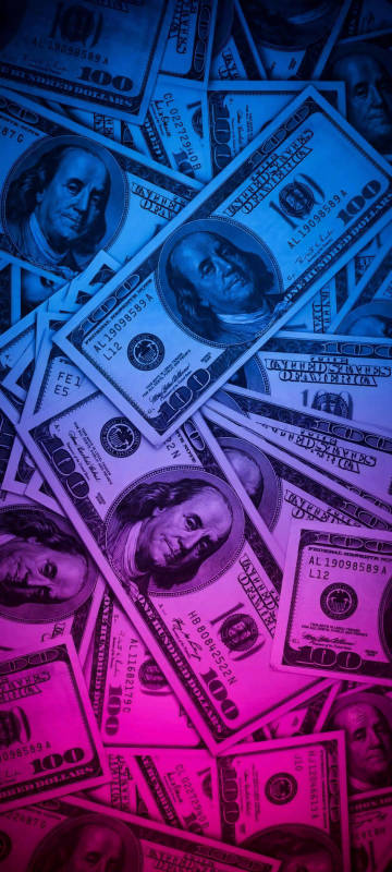 Piles of One Hundred Dollar Bills Wallpaper