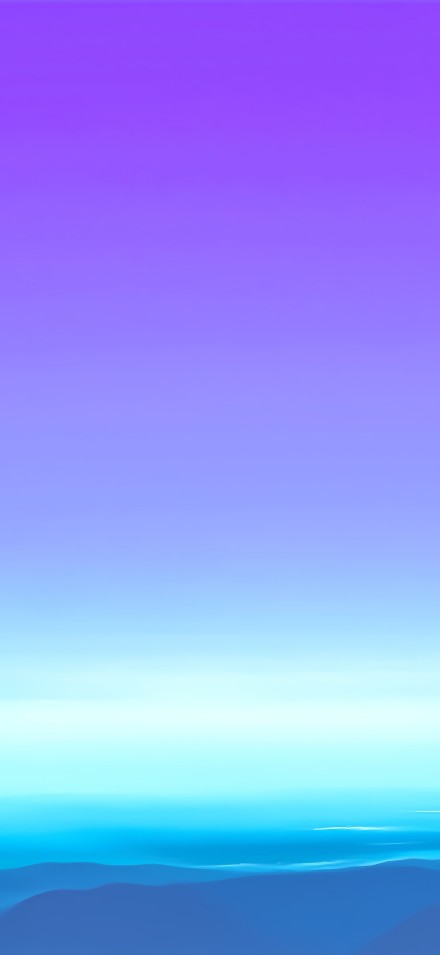 Purple Gradient Sky Over Calm Blue Sea