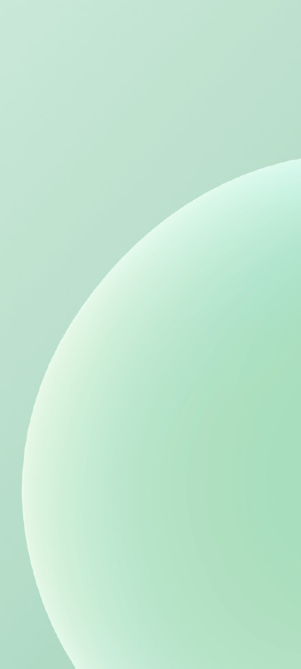 A Soft Light Green Abstract Curve