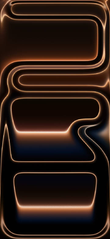 iPhone 17 Pro Wallpaper, Amber Neon, Minimal