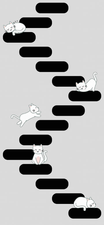 Cute Cat Dynamic Island 4K iPhone wallpaper