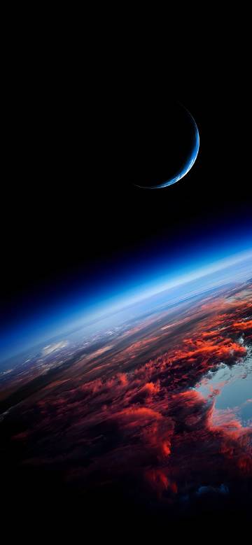 Stunning Earth View from Space 4K Wallpaper